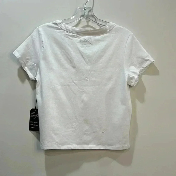Splash White Crop T-Shirt XL Brand New - Picture 4 of 5